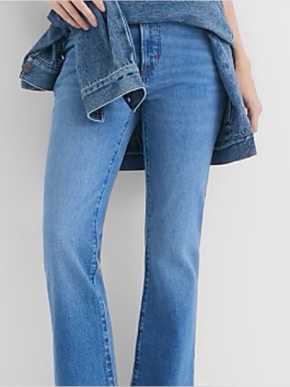 LOFT - RAW HEM JEANS -👖high waisted, straight  ankle cropped